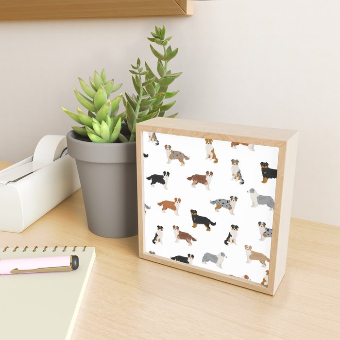 Australian Shepherd Colors Pattern Mini Art Print Gallery Image 2