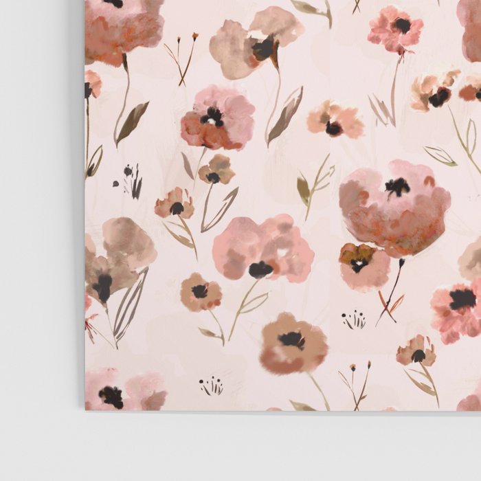 Farmhouse floral - pink Poster Gallery Image 3