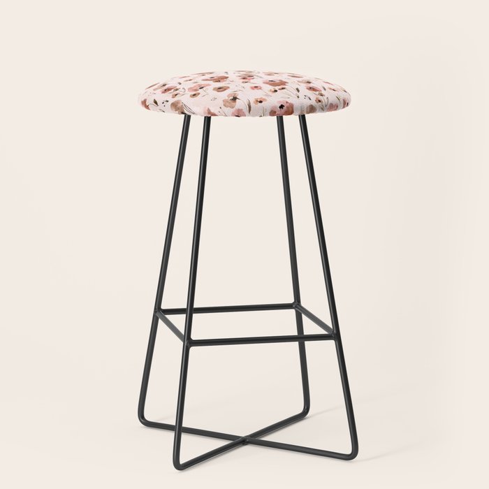 Farmhouse floral - pink Stool Gallery Image 1
