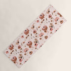 Farmhouse floral - pink Yoga Mat Gallery Image 1