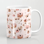 Farmhouse floral - pink Coffee Mug Gallery Image 1