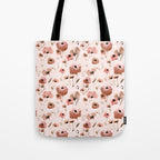 Farmhouse floral - pink Tote Bag Gallery Image 1
