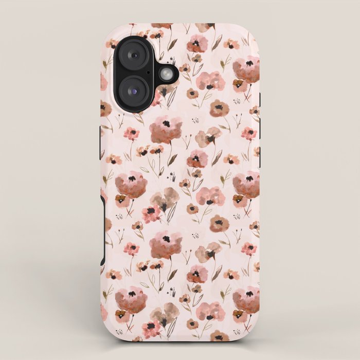 Farmhouse floral - pink iPhone Case Gallery Image 1