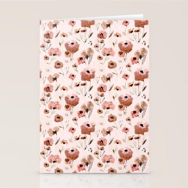 Farmhouse floral - pink Stationery Card Gallery Image 2