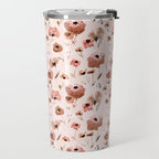 Farmhouse floral - pink Travel Mug Gallery Image 2