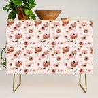 Farmhouse floral - pink Credenza Gallery Image 1
