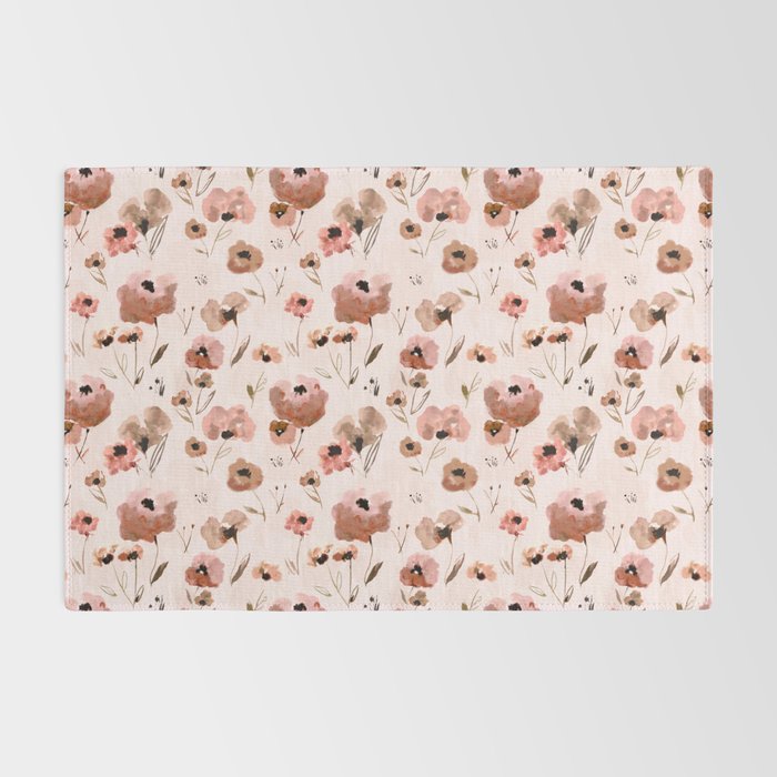Farmhouse floral - pink Rug Gallery Image 2