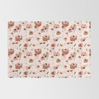 Farmhouse floral - pink Rug Gallery Image 2