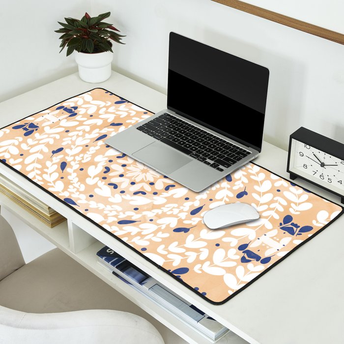 Pink Circular Nature Tiles PB Desk Mat Gallery Image 2