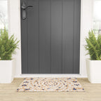 Pink Circular Nature Tiles PB Welcome Mat Gallery Image 3