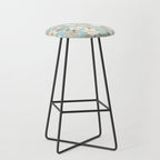 Ditsy Marker Florals - Turquoise Stool Gallery Image 1