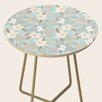 Ditsy Marker Florals - Turquoise Side Table Gallery Image 2