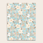 Ditsy Marker Florals - Turquoise Notebook Gallery Image 4