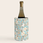 Ditsy Marker Florals - Turquoise Wine Chiller Gallery Image 1