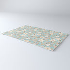 Ditsy Marker Florals - Turquoise Rug Gallery Image 3