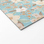 Ditsy Marker Florals - Turquoise Welcome Mat Gallery Image 2