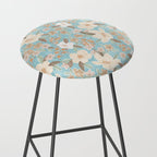 Ditsy Marker Florals - Turquoise Stool Gallery Image 2
