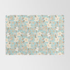 Ditsy Marker Florals - Turquoise Rug Gallery Image 2