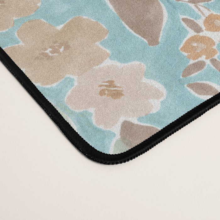 Ditsy Marker Florals - Turquoise Desk Mat Gallery Image 4
