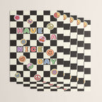 Have A Nice Day. Y2k Stickers, Black & White Checker Wrapping Paper Gallery Image 3