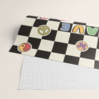 Have A Nice Day. Y2k Stickers, Black & White Checker Wrapping Paper Gallery Image 2