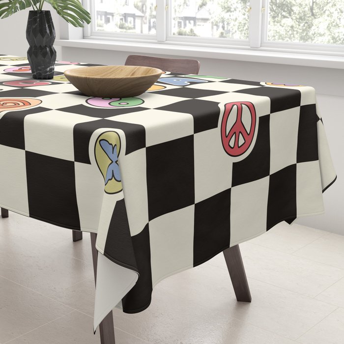 Have A Nice Day. Y2k Stickers, Black & White Checker Tablecloth Gallery Image 3