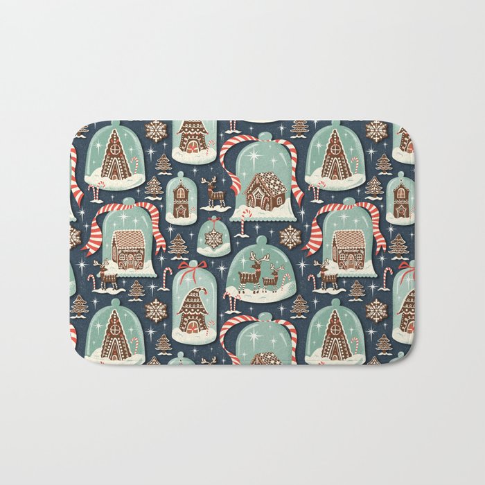 Gingerbread Village Bath Mat Gallery Image 1