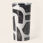 Linocut Abstract #3 Travel Mug Gallery Image 1