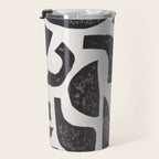 Linocut Abstract #3 Travel Mug Gallery Image 3