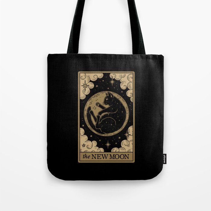 The New Moon - Dark Background Tote Bag Gallery Image 1