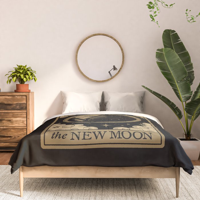 The New Moon - Dark Background Comforter Gallery Image 3