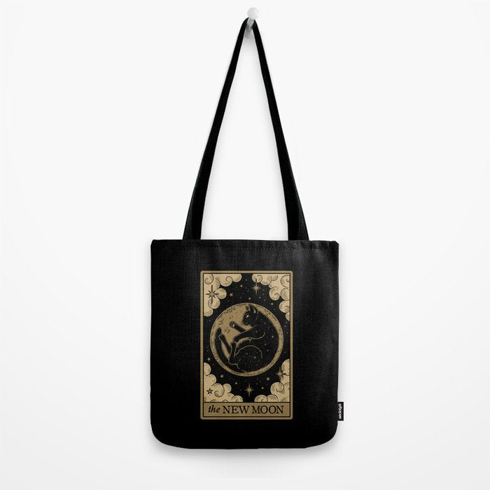 The New Moon - Dark Background Tote Bag Gallery Image 2