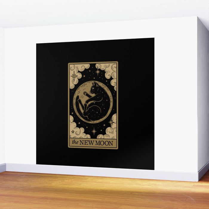 The New Moon - Dark Background Wall Mural Gallery Image 2
