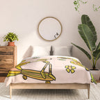 girl gang // dogtown and z girls // skateboard girl power by surfy birdy Comforter Gallery Image 3