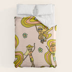 girl gang // dogtown and z girls // skateboard girl power by surfy birdy Duvet Cover Gallery Image 6