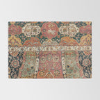 Persian Medallion Rug V // 16th Century Distressed Red Green Blue Flowery Colorful Ornate Pattern Rug Gallery Image 2