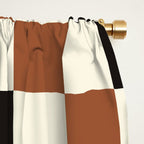 Black & Brown Check Window Curtain Gallery Image 2
