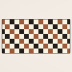 Black & Brown Check Desk Mat Gallery Image 3