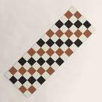 Black & Brown Check Yoga Mat Gallery Image 1