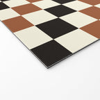 Black & Brown Check Welcome Mat Gallery Image 2