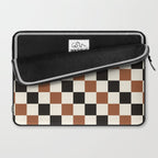 Black & Brown Check Laptop Sleeve Gallery Image 2