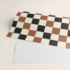 Black & Brown Check Wrapping Paper Gallery Image 2