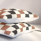 Black & Brown Check Pillow Sham Gallery Image 3