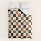 Black & Brown Check Duvet Cover Gallery Image 6