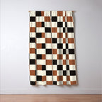 Black & Brown Check Window Curtain Gallery Image 3