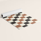 Black & Brown Check Yoga Mat Gallery Image 2