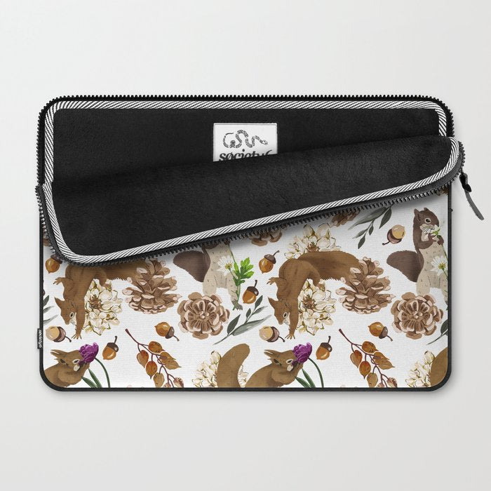 Flowering squirrel meadow Laptop Sleeve Gallery Image 2