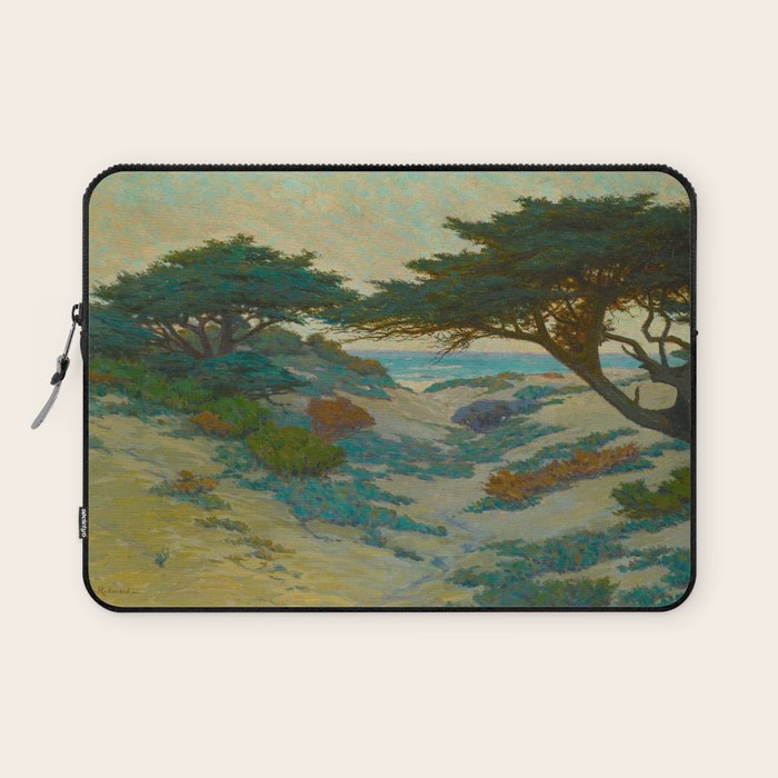 Granville Redmond Carmel Coast Oil Painting Vintage American Art Laptop Sleeve Gallery Image 1