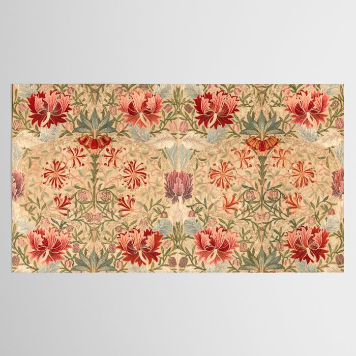 William Morris & Jane Morris Antique Honeysuckle Tablecloth Gallery Image 2