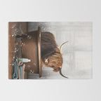 Highland Cow in the Tub Rug Gallery Image 2
